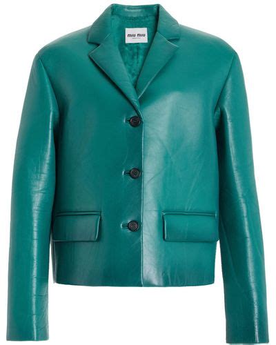 green Miu Miu Jackets for Women 